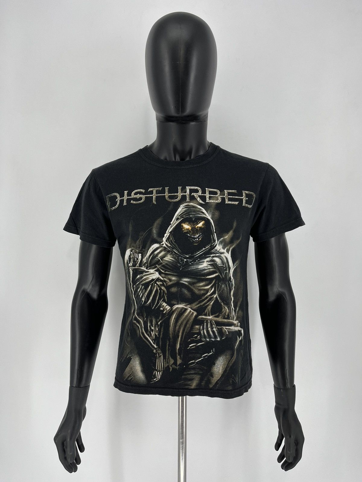 Band Tees Vintage Y2K Disturbed Metal Band Grunge Faded Double Sided Size US M / EU 48-50 / 2 - 2 Thumbnail