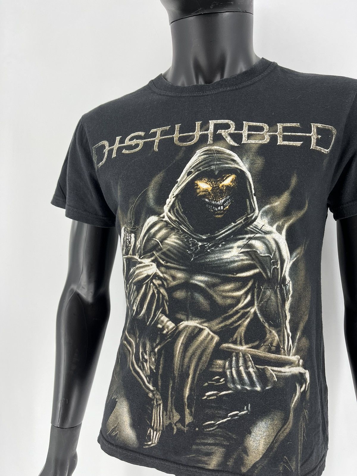 Band Tees Vintage Y2K Disturbed Metal Band Grunge Faded Double Sided Size US M / EU 48-50 / 2 - 7 Thumbnail