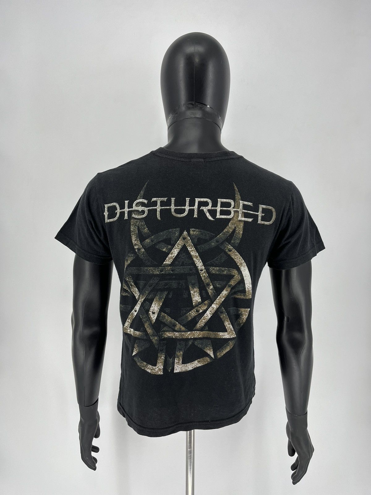Band Tees Vintage Y2K Disturbed Metal Band Grunge Faded Double Sided Size US M / EU 48-50 / 2 - 8 Thumbnail