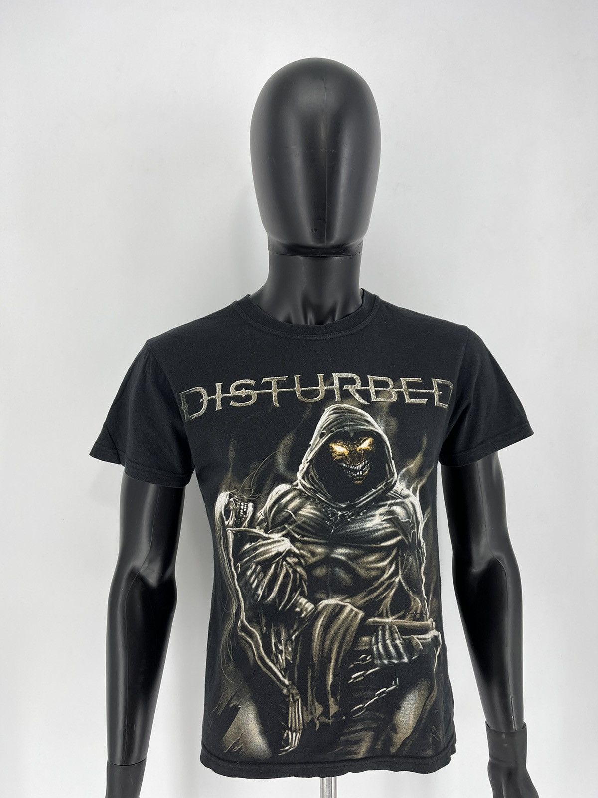 Band Tees Vintage Y2K Disturbed Metal Band Grunge Faded Double Sided Size US M / EU 48-50 / 2 - 3 Thumbnail