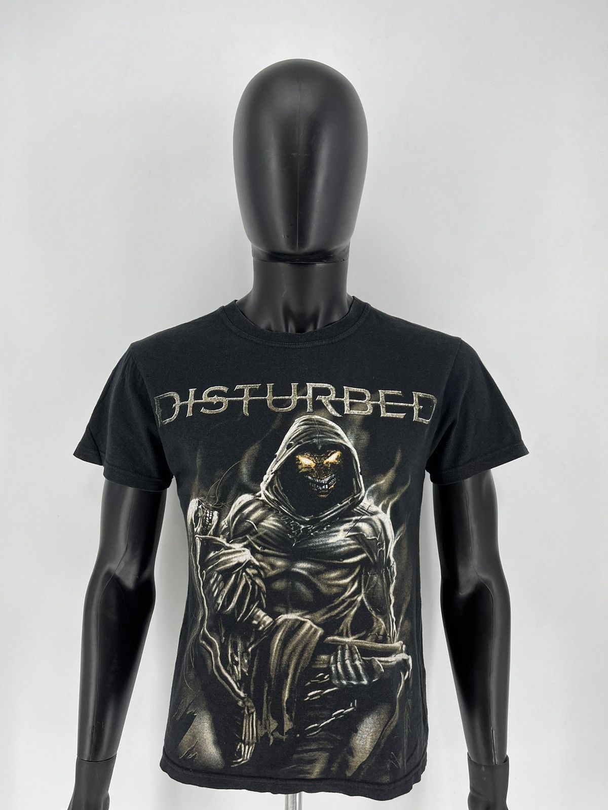 Band Tees Vintage Y2K Disturbed Metal Band Grunge Faded Double Sided Size US M / EU 48-50 / 2 - 1 Thumbnail