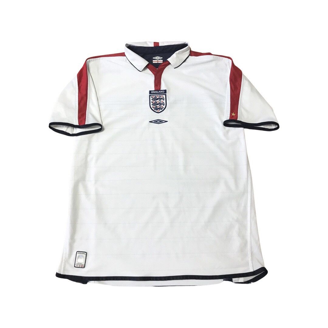 Umbro × Vintage Vintage Umbro Soccer Jersey England 2003/2005 two-side Size US L / EU 52-54 / 3 - 1 Thumbnail