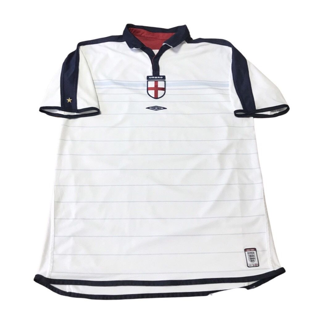Umbro × Vintage Vintage Umbro Soccer Jersey England 2003/2005 two-side Size US L / EU 52-54 / 3 - 7 Thumbnail