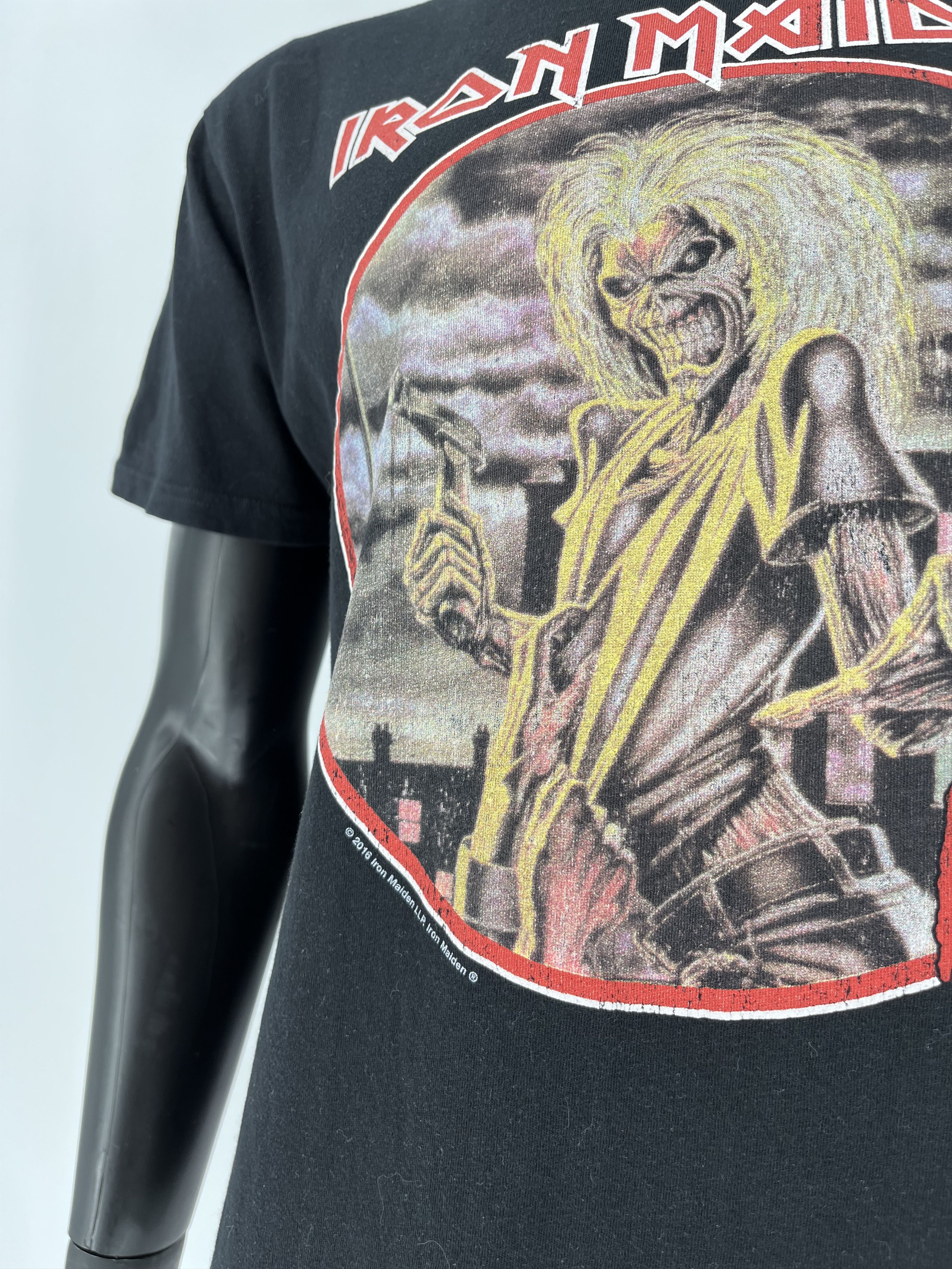 Iron Maiden × Vintage Vintage Iron Maiden Band Rock Punk Tee Streetwear hype Size US M / EU 48-50 / 2 - 7 Thumbnail