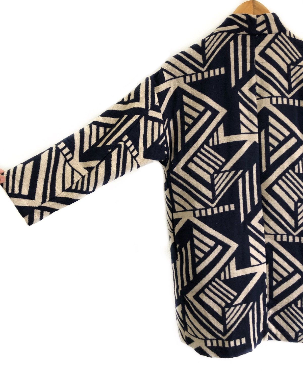 Japanese Brand Kapital Navajo Aztec Design Old Navy Wool Jacket Size US XS / EU 42 / 0 - 7 Thumbnail