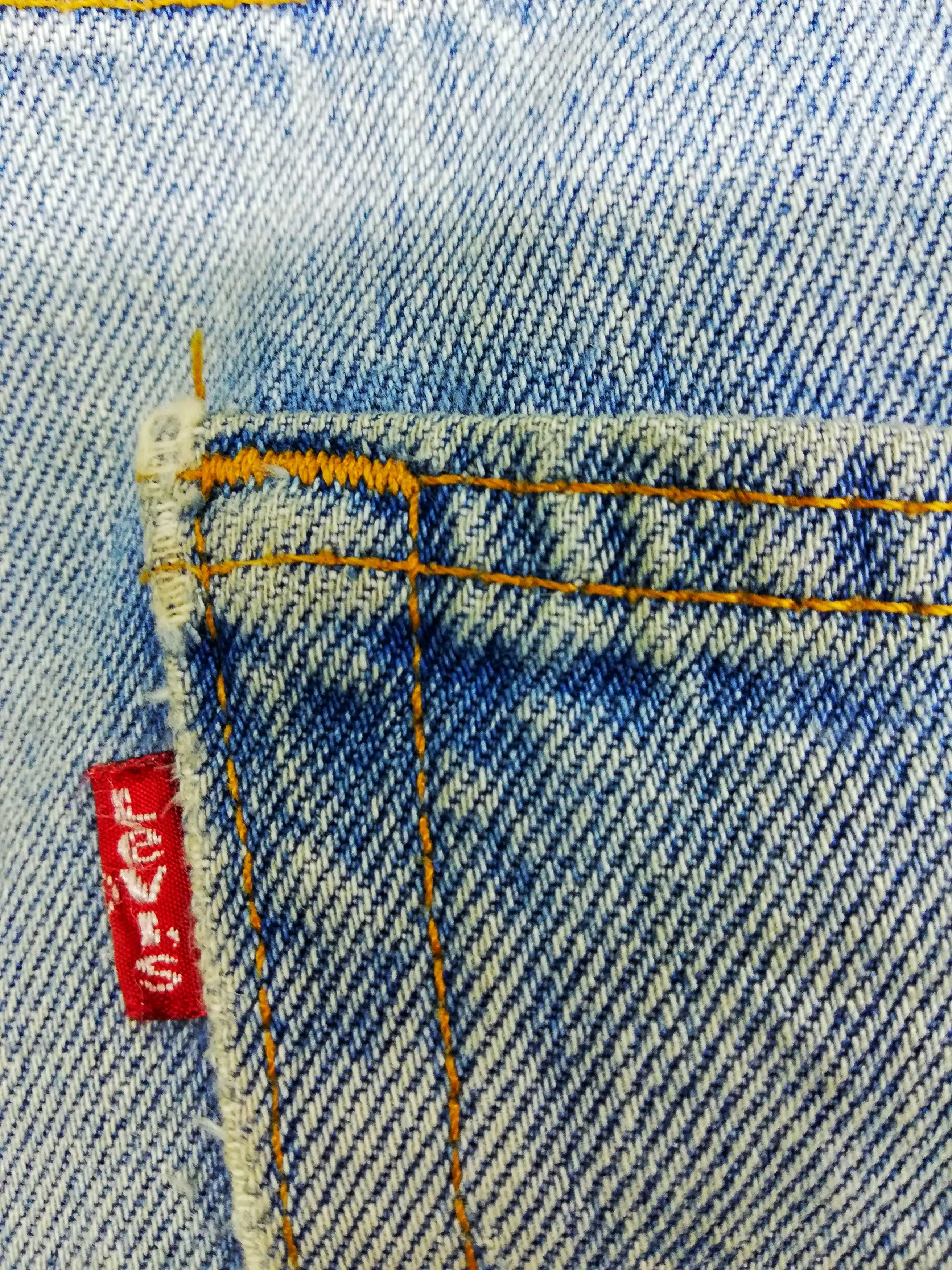 Levi's Vintage Clothing 🔥Distressed Design Levi's Customized Distressed Patchwork Size US 35 - 9 Thumbnail