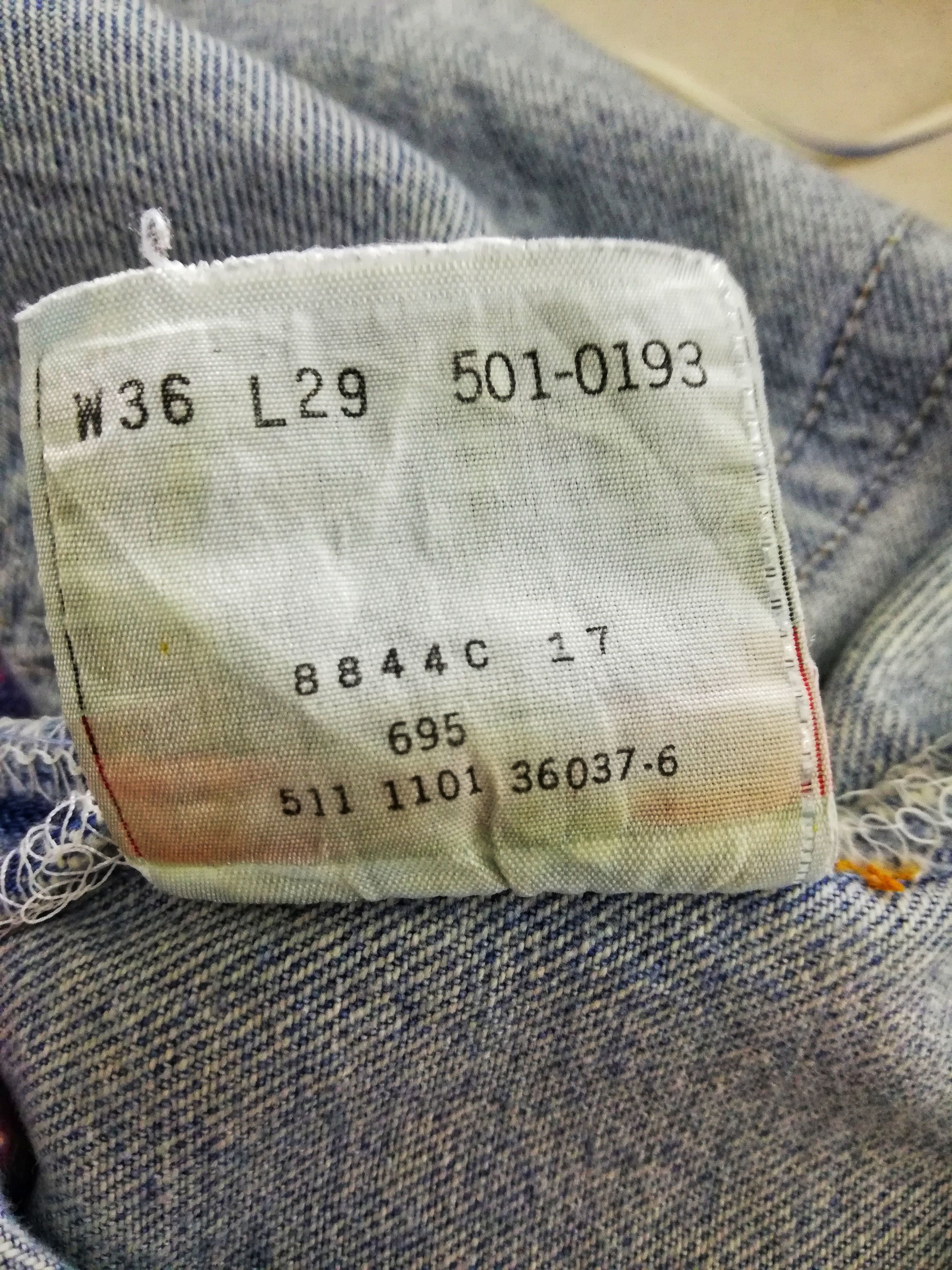 Levi's Vintage Clothing 🔥Distressed Design Levi's Customized Distressed Patchwork Size US 35 - 11 Thumbnail