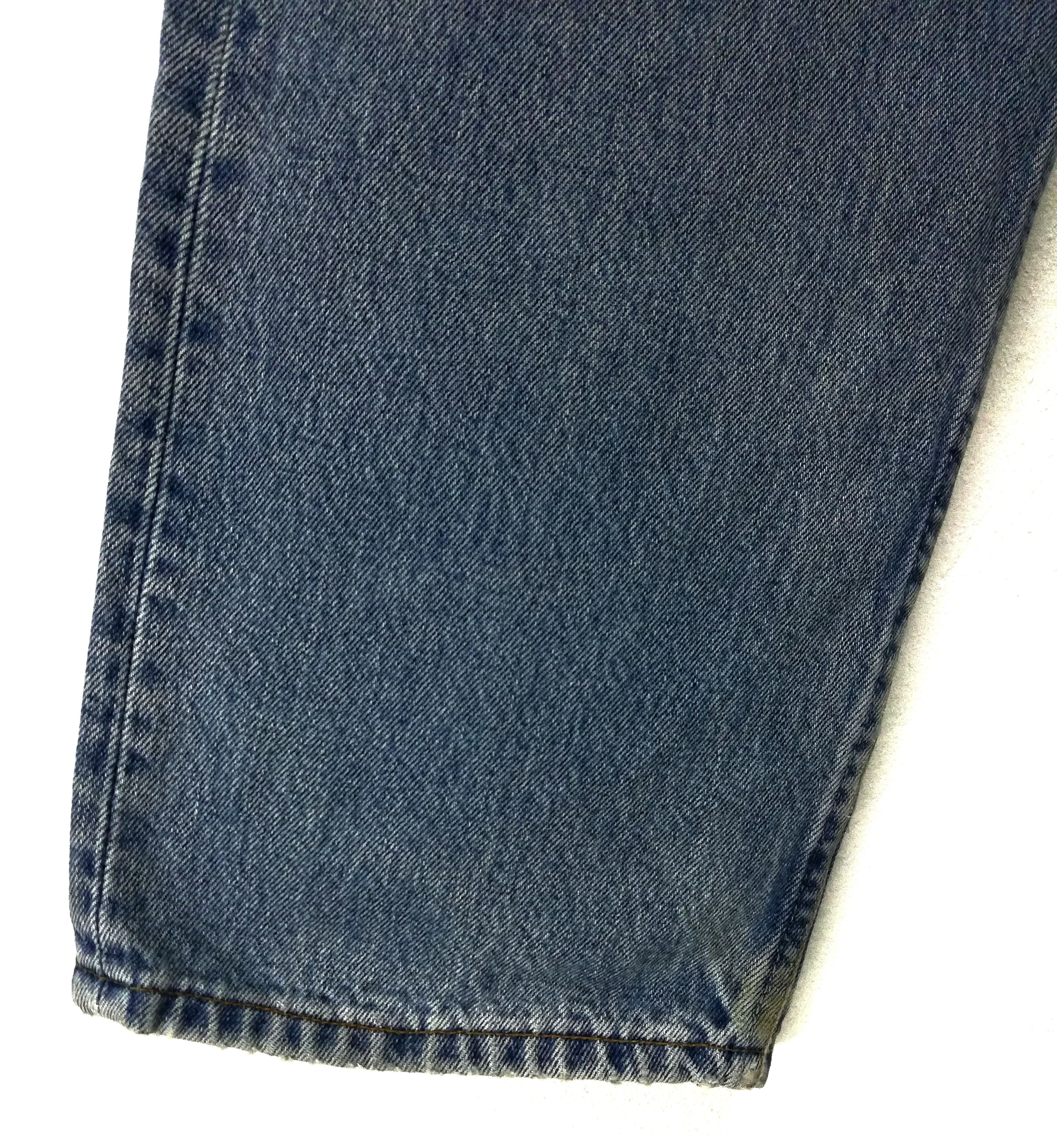 Levi's Vintage Clothing 🔥Distressed Design Levi's Customized Distressed Patchwork Size US 35 - 5 Thumbnail