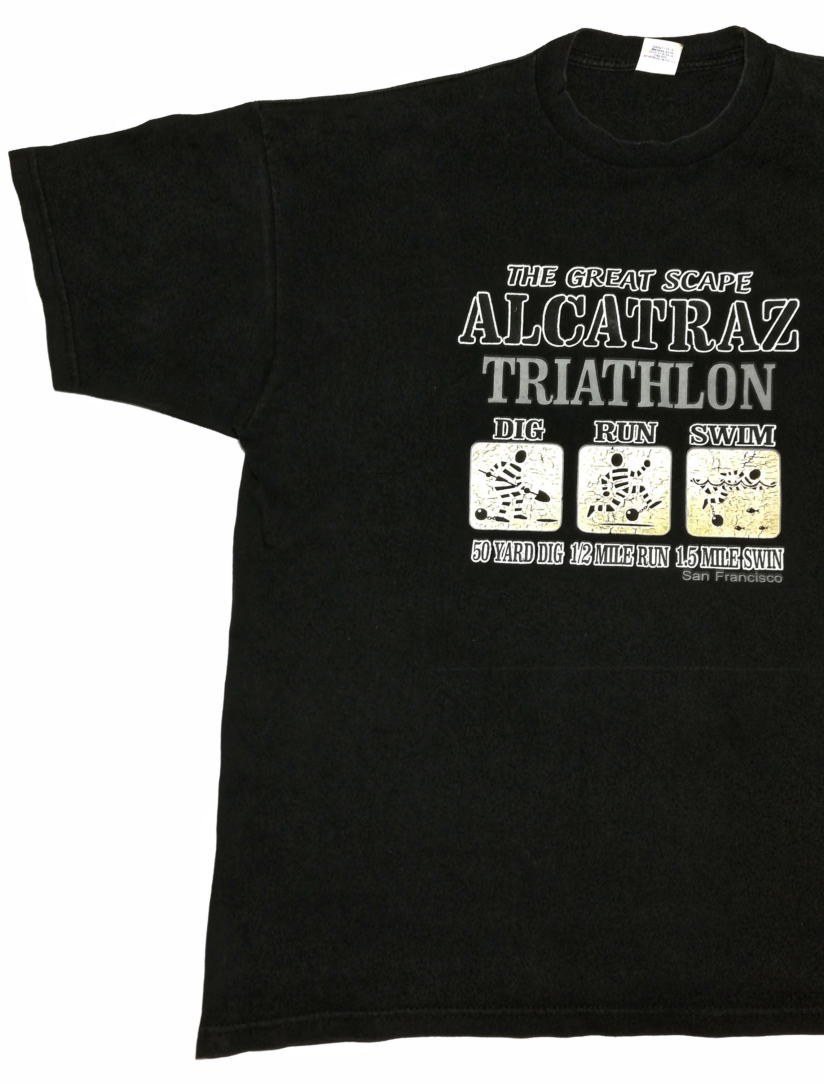 Vintage 🔥Vintage 90's Black The Great Scape Alcatraz Triathlon🔥 Size US XXL / EU 58 / 5 - 2 Thumbnail