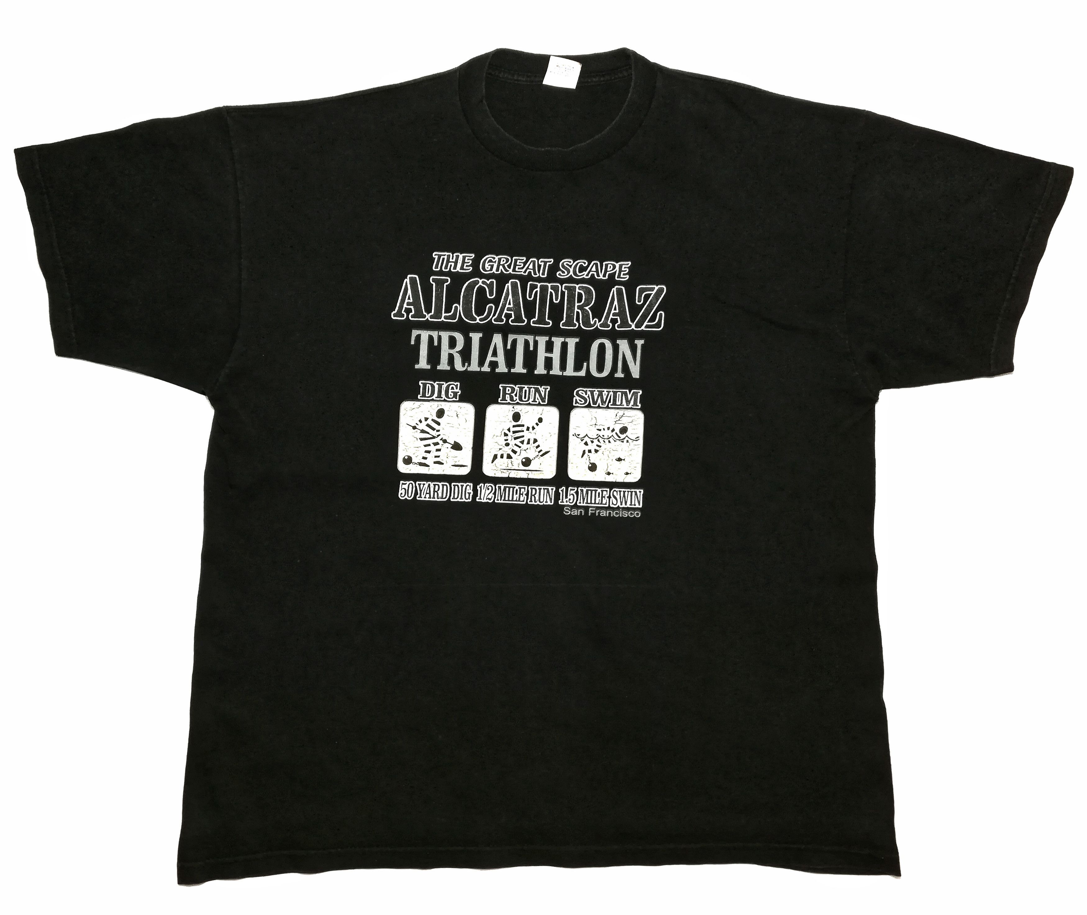 Vintage 🔥Vintage 90's Black The Great Scape Alcatraz Triathlon🔥 Size US XXL / EU 58 / 5 - 1 Thumbnail
