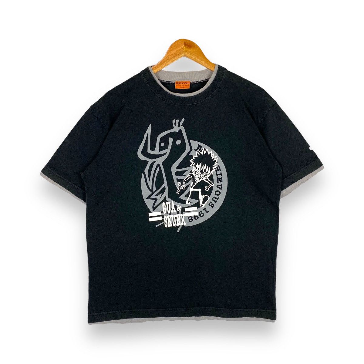 Japanese Brand × Vintage VINTAGE MISCHIEVOUS 1998 GUA & SKUNK JAPANESE CULTURE TEE Size US L / EU 52-54 / 3 - 1 Thumbnail