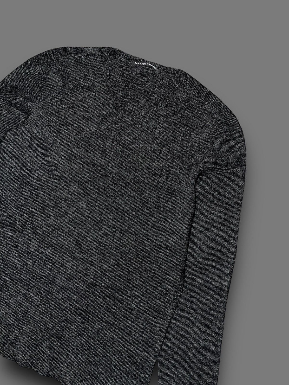 hannes roether Hannes Roether Dark Grey Swamp Wool Sweater Size XL / US 12-14 / IT 48-50 - 4 Thumbnail