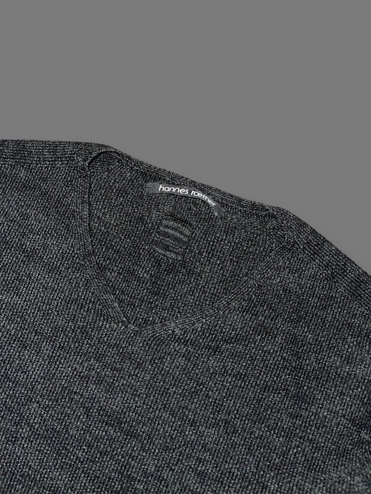 hannes roether Hannes Roether Dark Grey Swamp Wool Sweater Size XL / US 12-14 / IT 48-50 - 9 Thumbnail