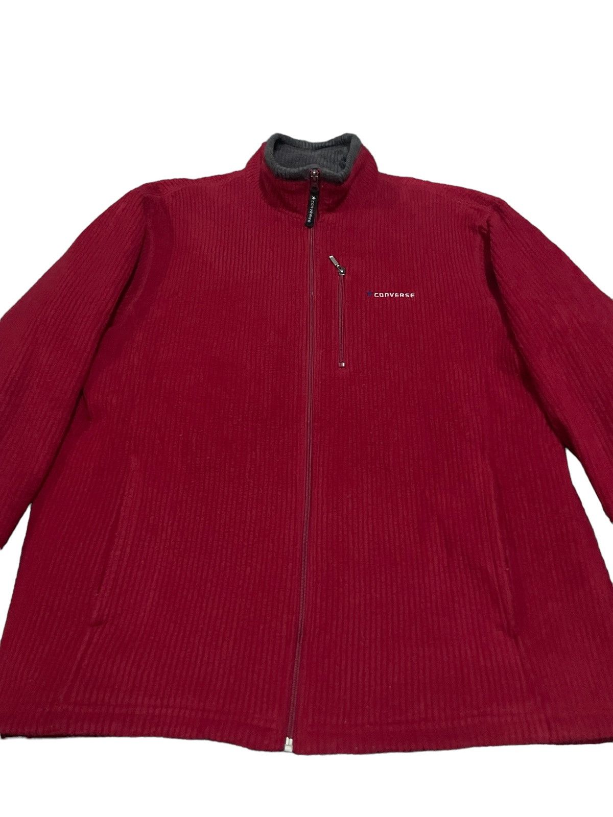Converse Converse Red Corduroy Insulated Liner Jacket Size US L / EU 52-54 / 3 - 4 Thumbnail