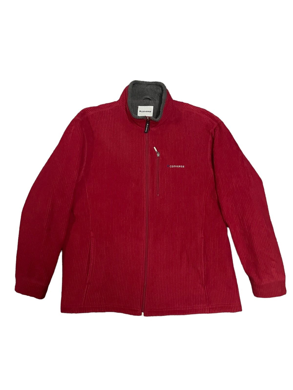 Converse Converse Red Corduroy Insulated Liner Jacket Size US L / EU 52-54 / 3 - 1 Thumbnail