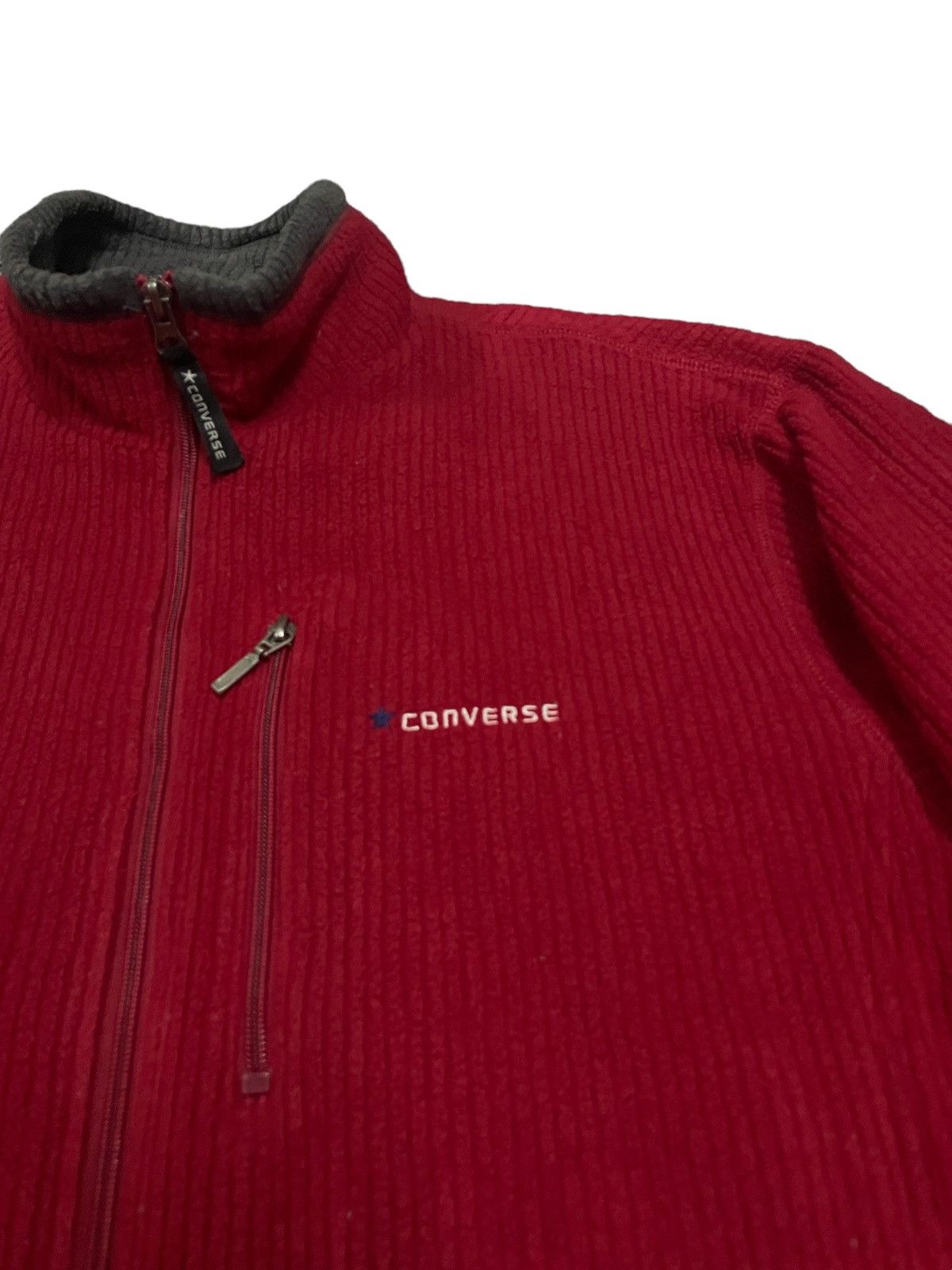 Converse Converse Red Corduroy Insulated Liner Jacket Size US L / EU 52-54 / 3 - 5 Thumbnail