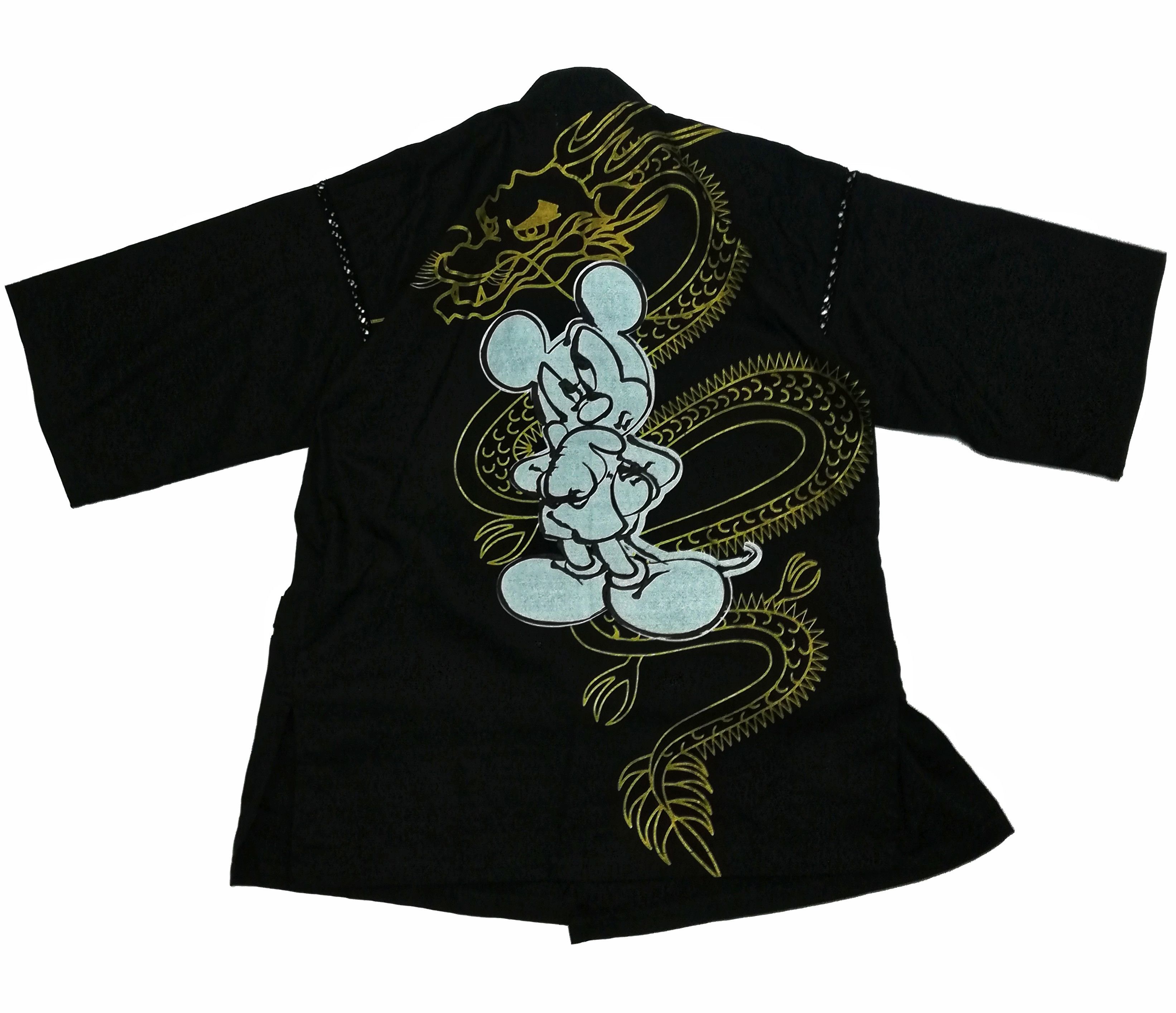 Disney × Japanese Brand 🔥Kimono Japan Dragon × Mickey Mouse Big Logo Cotton🔥 Size US S / EU 44-46 / 1 - 1 Thumbnail