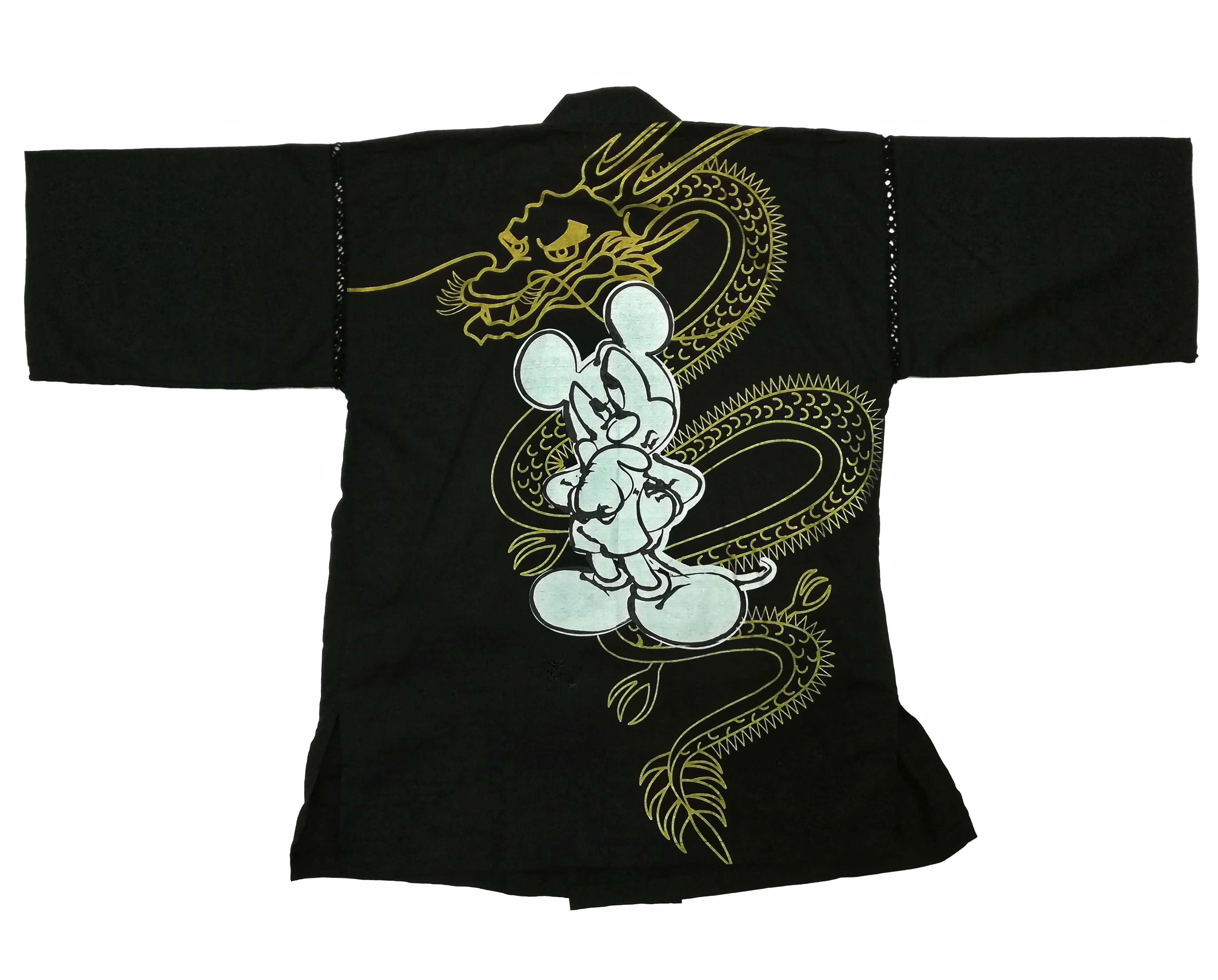 Disney × Japanese Brand 🔥Kimono Japan Dragon × Mickey Mouse Big Logo Cotton🔥 Size US S / EU 44-46 / 1 - 6 Thumbnail