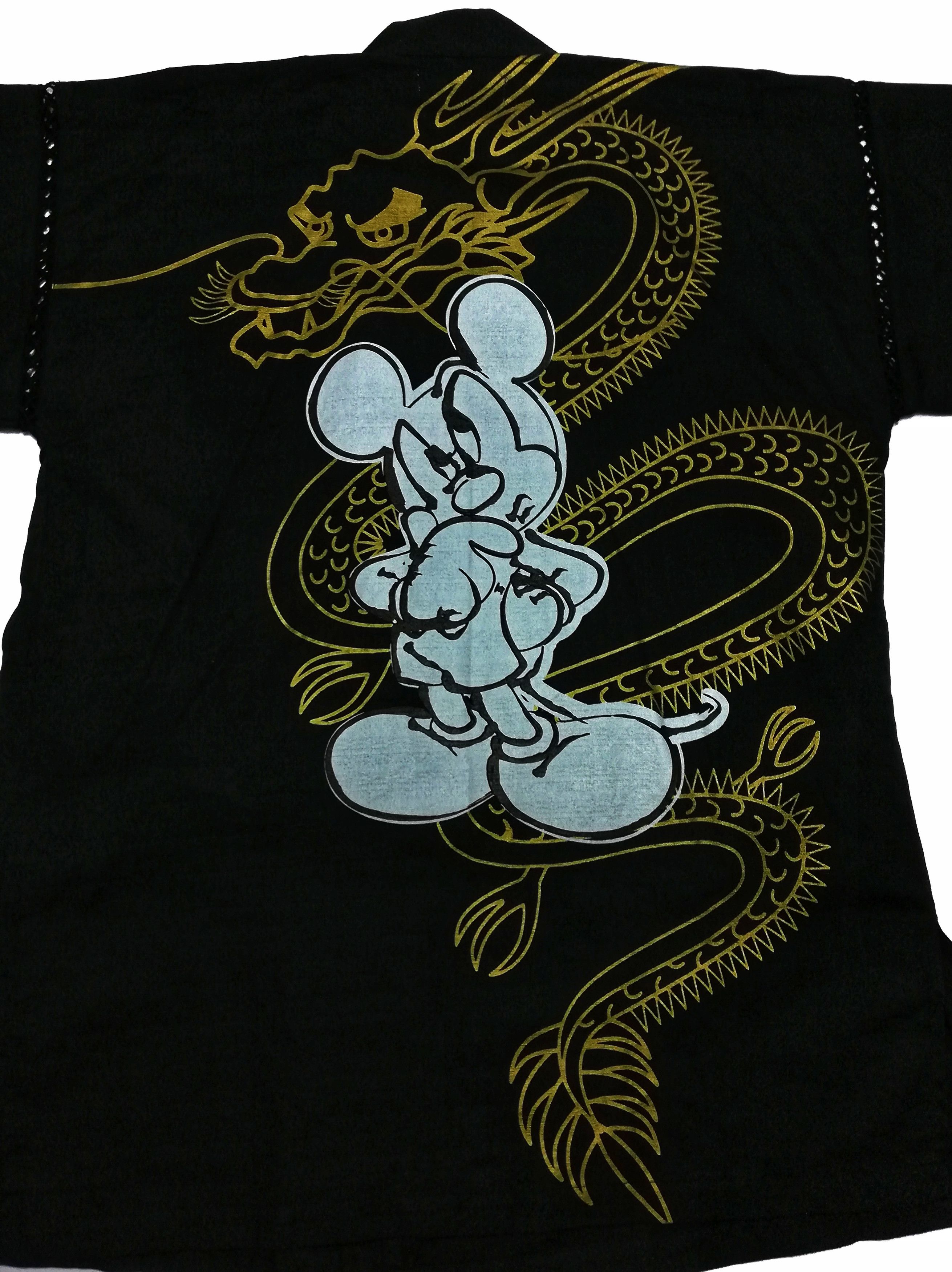 Disney × Japanese Brand 🔥Kimono Japan Dragon × Mickey Mouse Big Logo Cotton🔥 Size US S / EU 44-46 / 1 - 3 Thumbnail