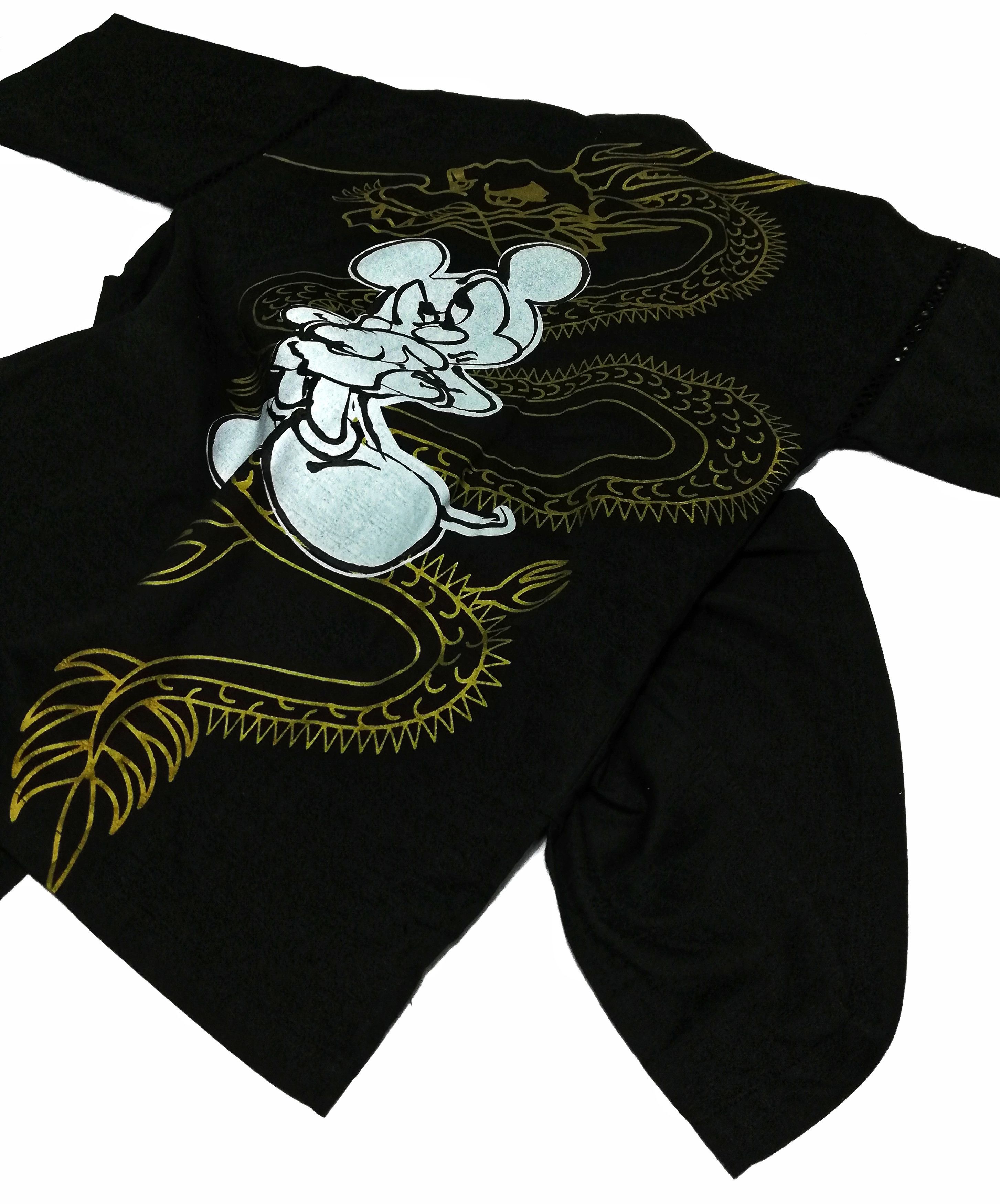 Disney × Japanese Brand 🔥Kimono Japan Dragon × Mickey Mouse Big Logo Cotton🔥 Size US S / EU 44-46 / 1 - 2 Thumbnail