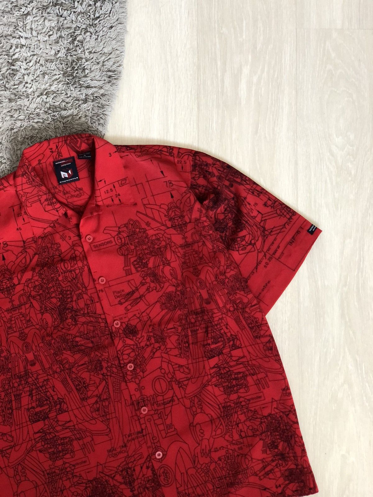 Southpole × Vintage Vintage Y2K Southpole Full Print Robot Crazy Shirt Jnco Size US M / EU 48-50 / 2 - 2 Thumbnail