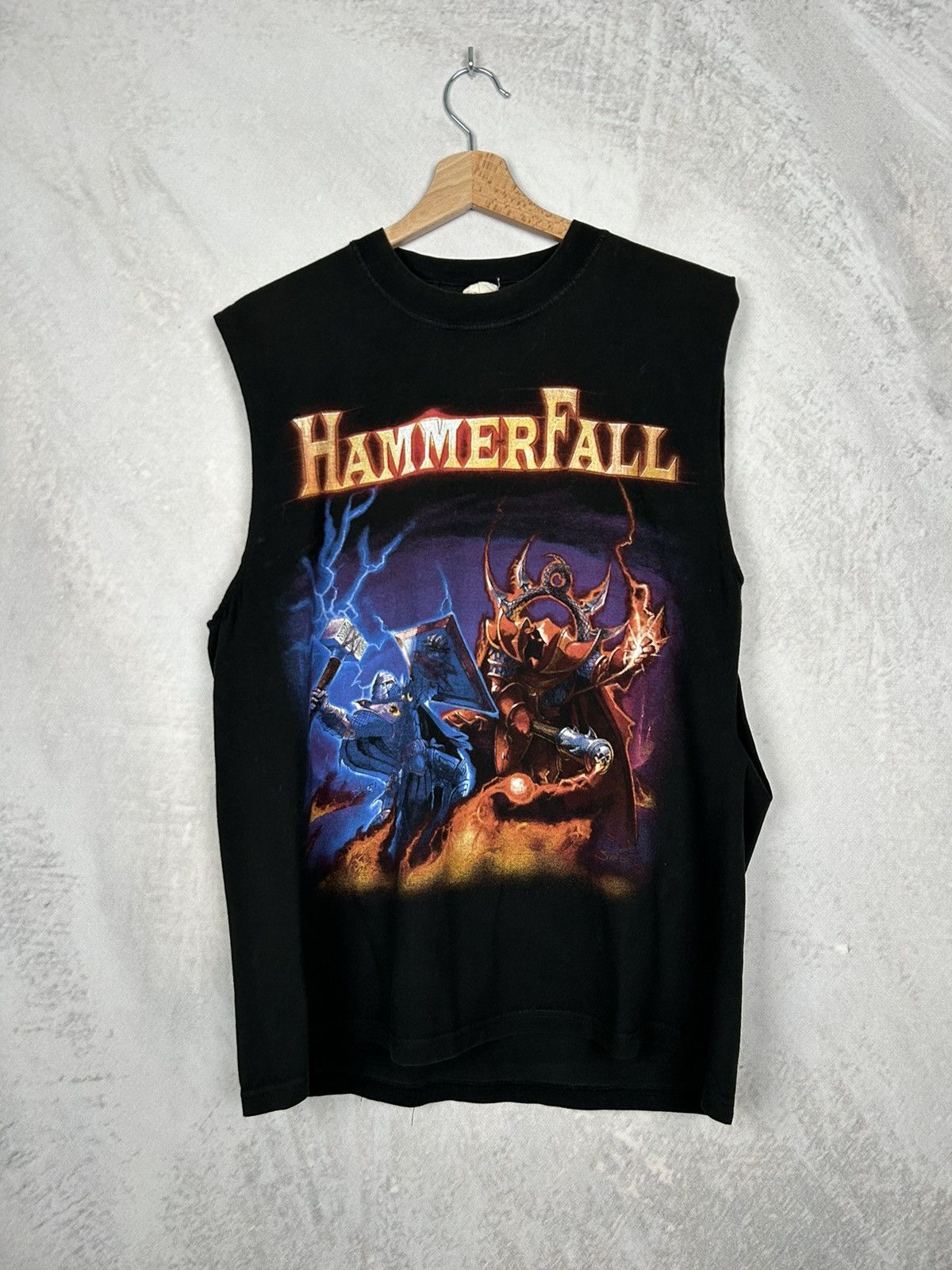 Band Tees Vintage Hammerfall Rock Band Tee Metal Print Boxy 90s Y2K Size US L / EU 52-54 / 3 - 1 Thumbnail