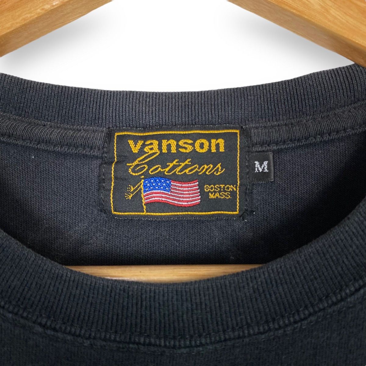 Vanson Leathers VANSON MOTORCYCLE RACING TEAM CUSTOM SKULL EMBROIDERY TEE Size US M / EU 48-50 / 2 - 7 Thumbnail
