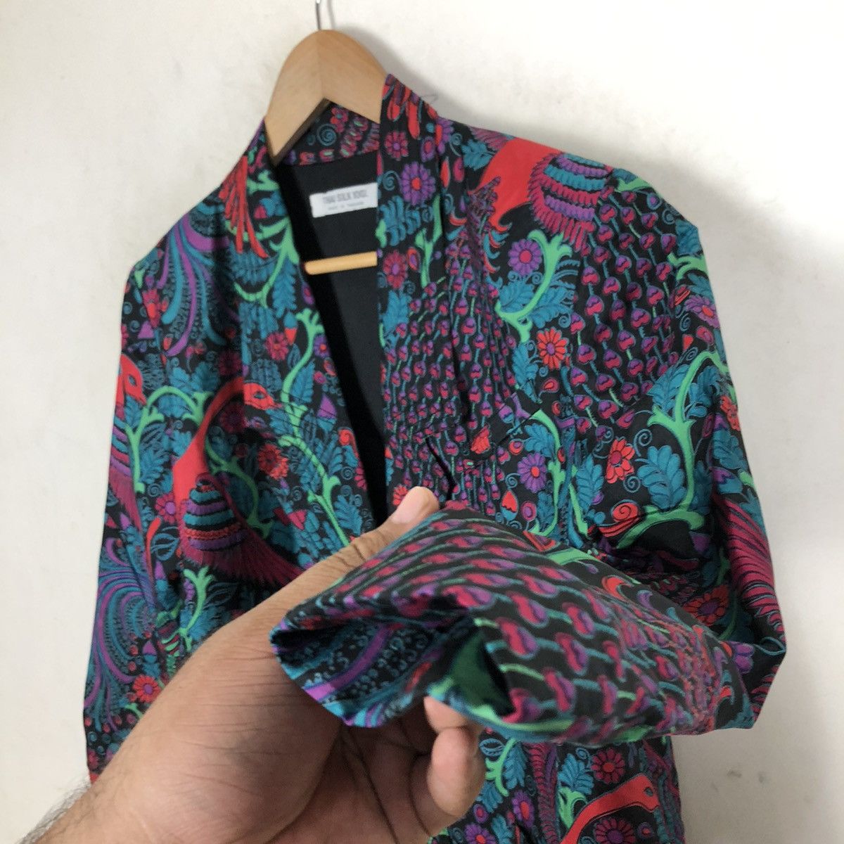 Japanese Brand COLOURFUL PRINT THAI SILK 100% JACKET Size US M / EU 48-50 / 2 - 5 Thumbnail