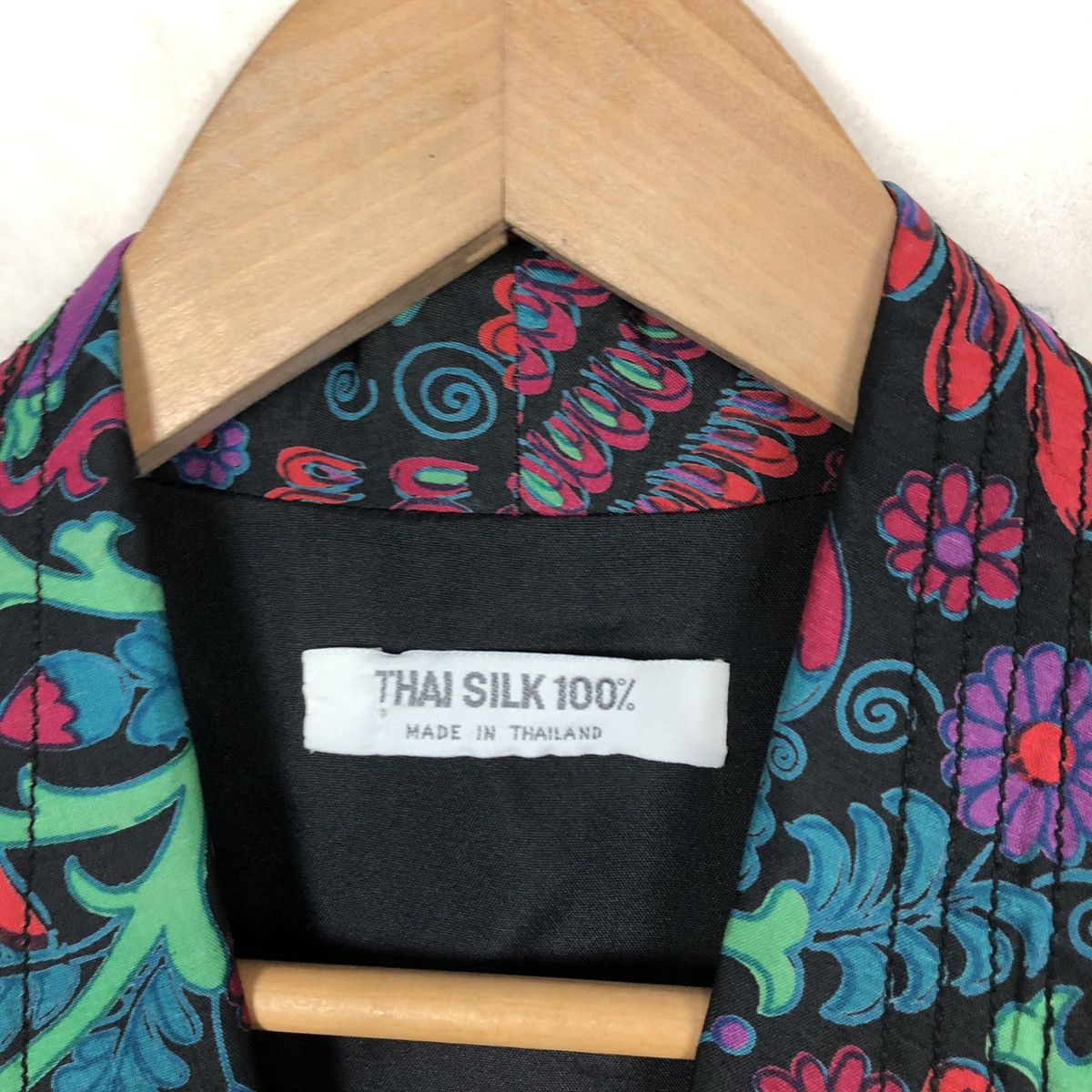 Japanese Brand COLOURFUL PRINT THAI SILK 100% JACKET Size US M / EU 48-50 / 2 - 4 Thumbnail