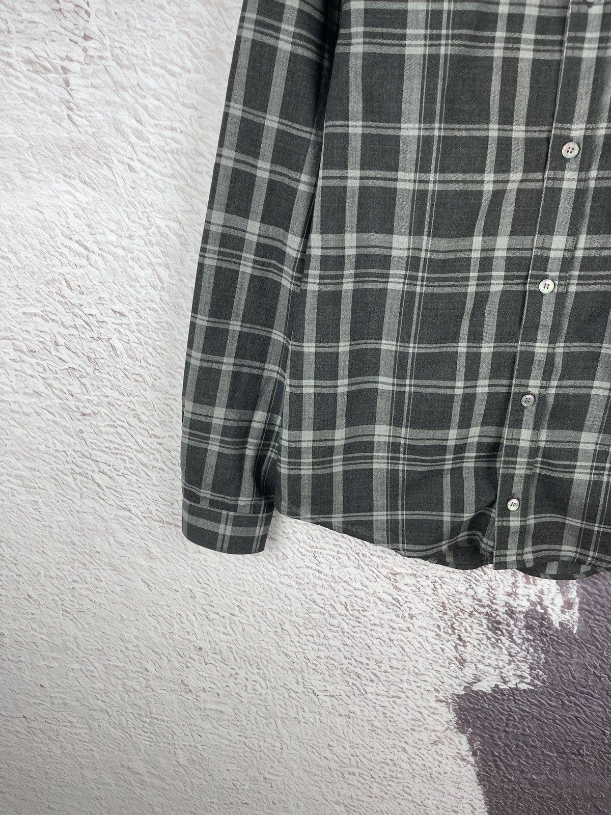 Cos COS wool grey checkered lightweight long sleeve shirt Size US S / EU 44-46 / 1 - 3 Thumbnail