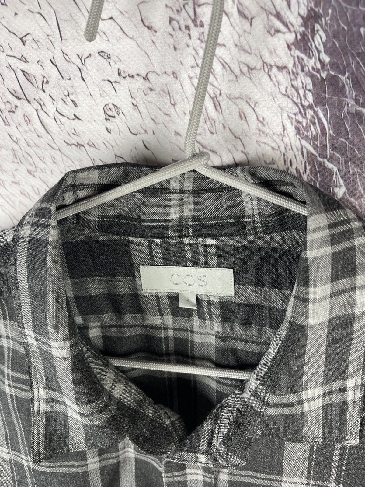 Cos COS wool grey checkered lightweight long sleeve shirt Size US S / EU 44-46 / 1 - 6 Thumbnail