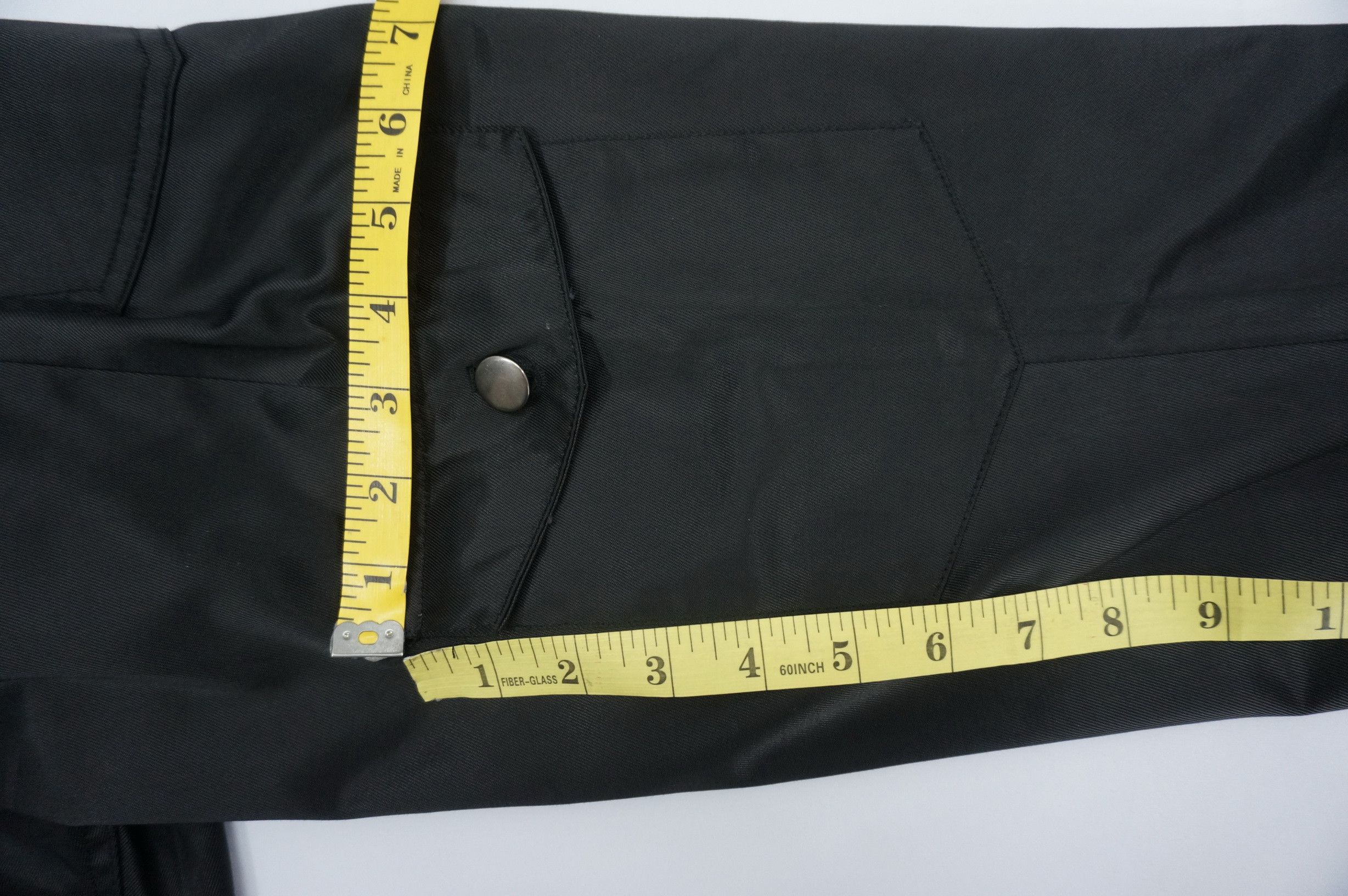 Japanese Brand EVOLUTION Flared Low Rise Skinny Shiny Black Women's pants Size 29" - 19 Thumbnail
