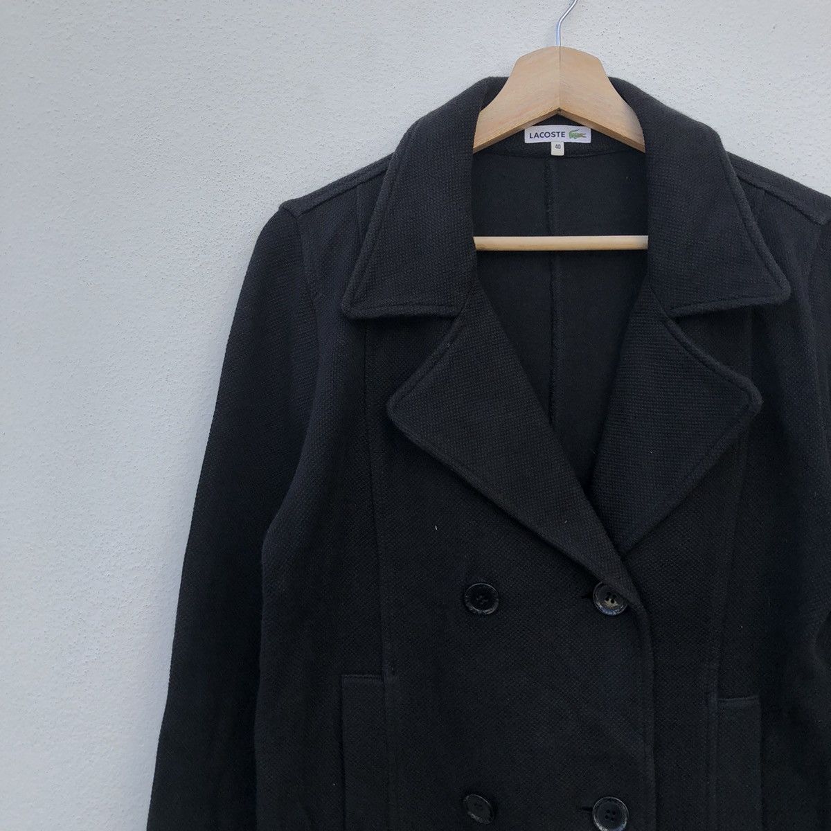 Japanese Brand ULTIMATE BLACK LACOSTE JACKET AVANT GARDE DESIGN Size US M / EU 48-50 / 2 - 3 Thumbnail