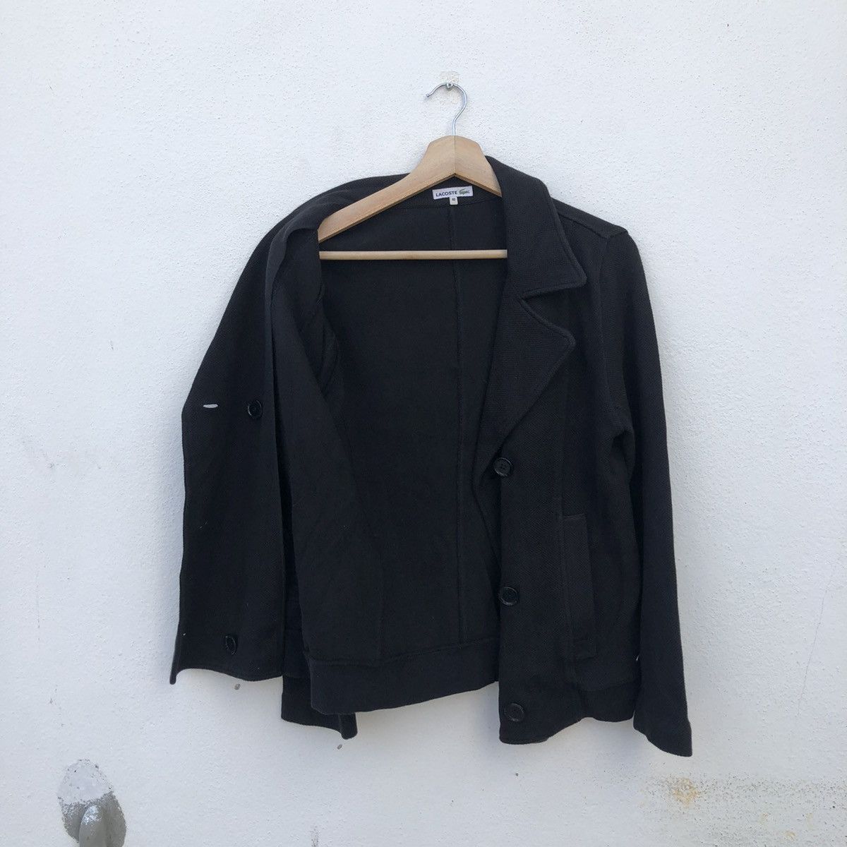 Japanese Brand ULTIMATE BLACK LACOSTE JACKET AVANT GARDE DESIGN Size US M / EU 48-50 / 2 - 8 Thumbnail