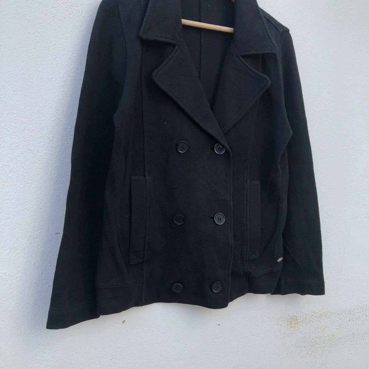 Japanese Brand ULTIMATE BLACK LACOSTE JACKET AVANT GARDE DESIGN Size US M / EU 48-50 / 2 - 4 Thumbnail