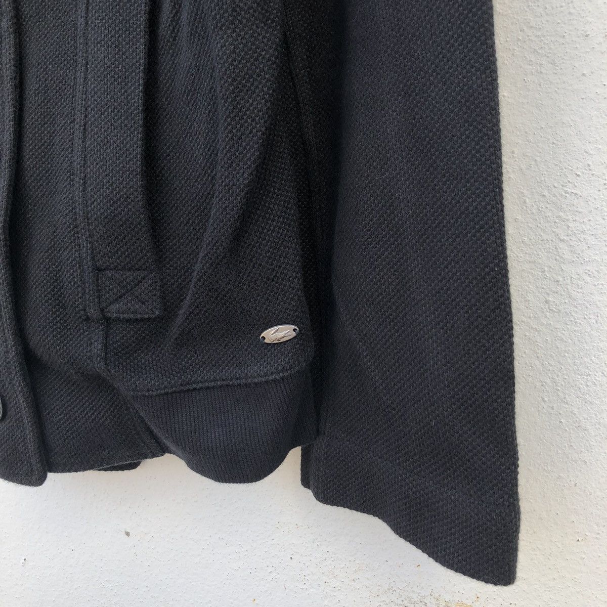 Japanese Brand ULTIMATE BLACK LACOSTE JACKET AVANT GARDE DESIGN Size US M / EU 48-50 / 2 - 11 Thumbnail