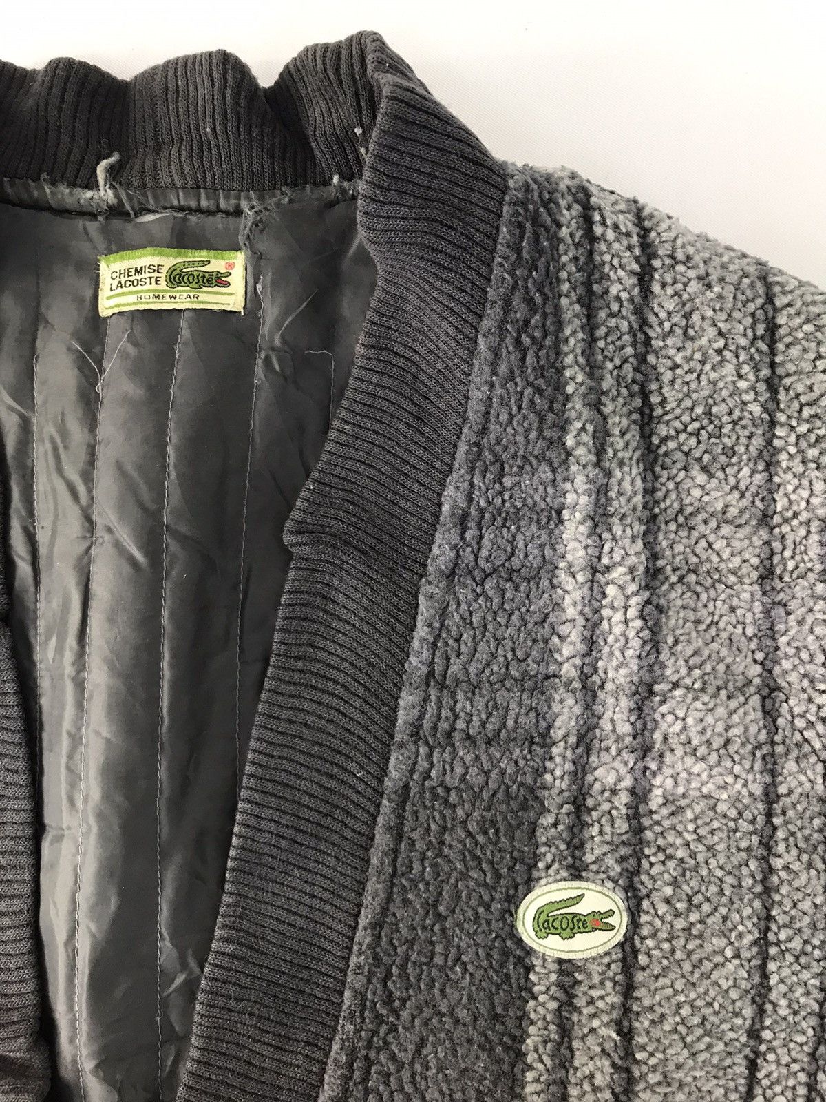 Japanese Brand × Lacoste Chemise Lacoste Wool Fluffy Fleece Insulated Wool Jacket Size US XXL / EU 58 / 5 - 4 Thumbnail