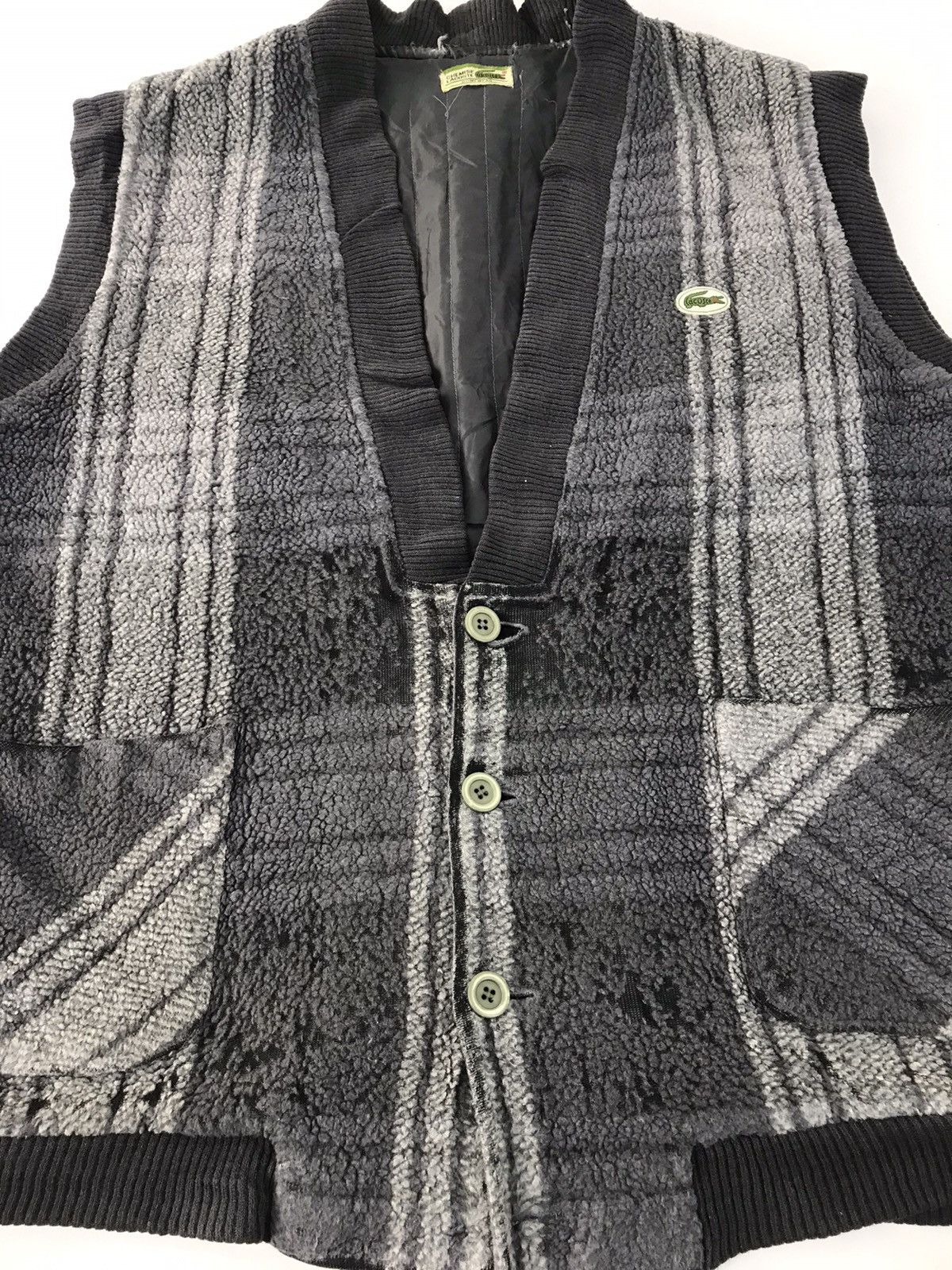 Japanese Brand × Lacoste Chemise Lacoste Wool Fluffy Fleece Insulated Wool Jacket Size US XXL / EU 58 / 5 - 3 Thumbnail