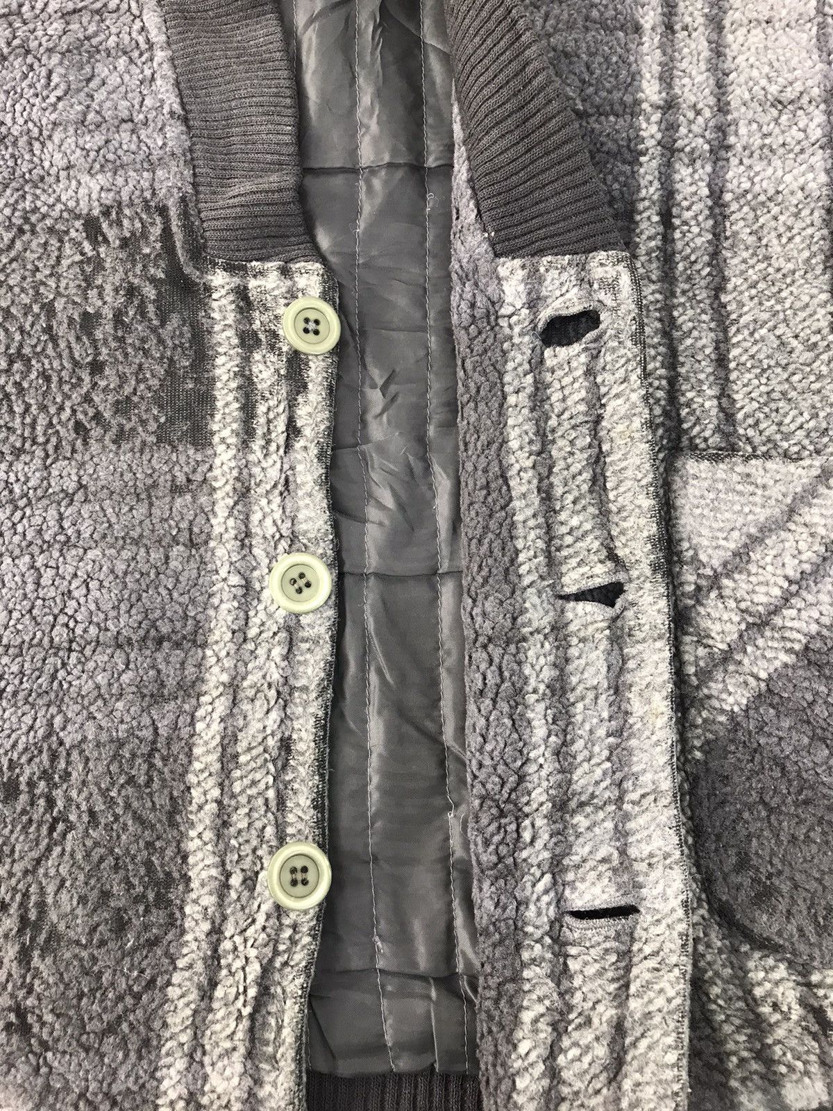 Japanese Brand × Lacoste Chemise Lacoste Wool Fluffy Fleece Insulated Wool Jacket Size US XXL / EU 58 / 5 - 5 Thumbnail