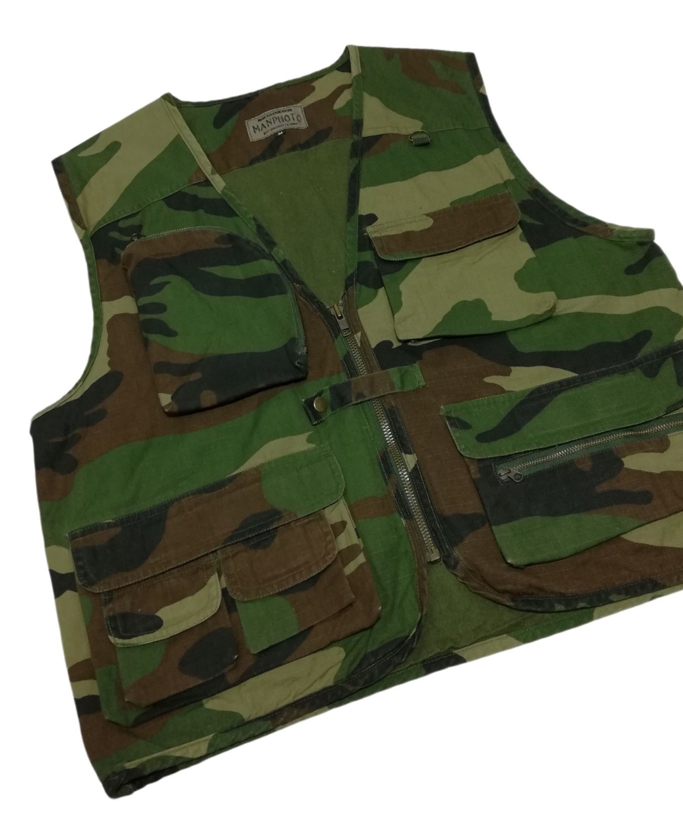Japanese Brand 🔥GRAIL OG Manphoto Tactical Military Camo Vest Jacket🔥 Size US M / EU 48-50 / 2 - 4 Thumbnail
