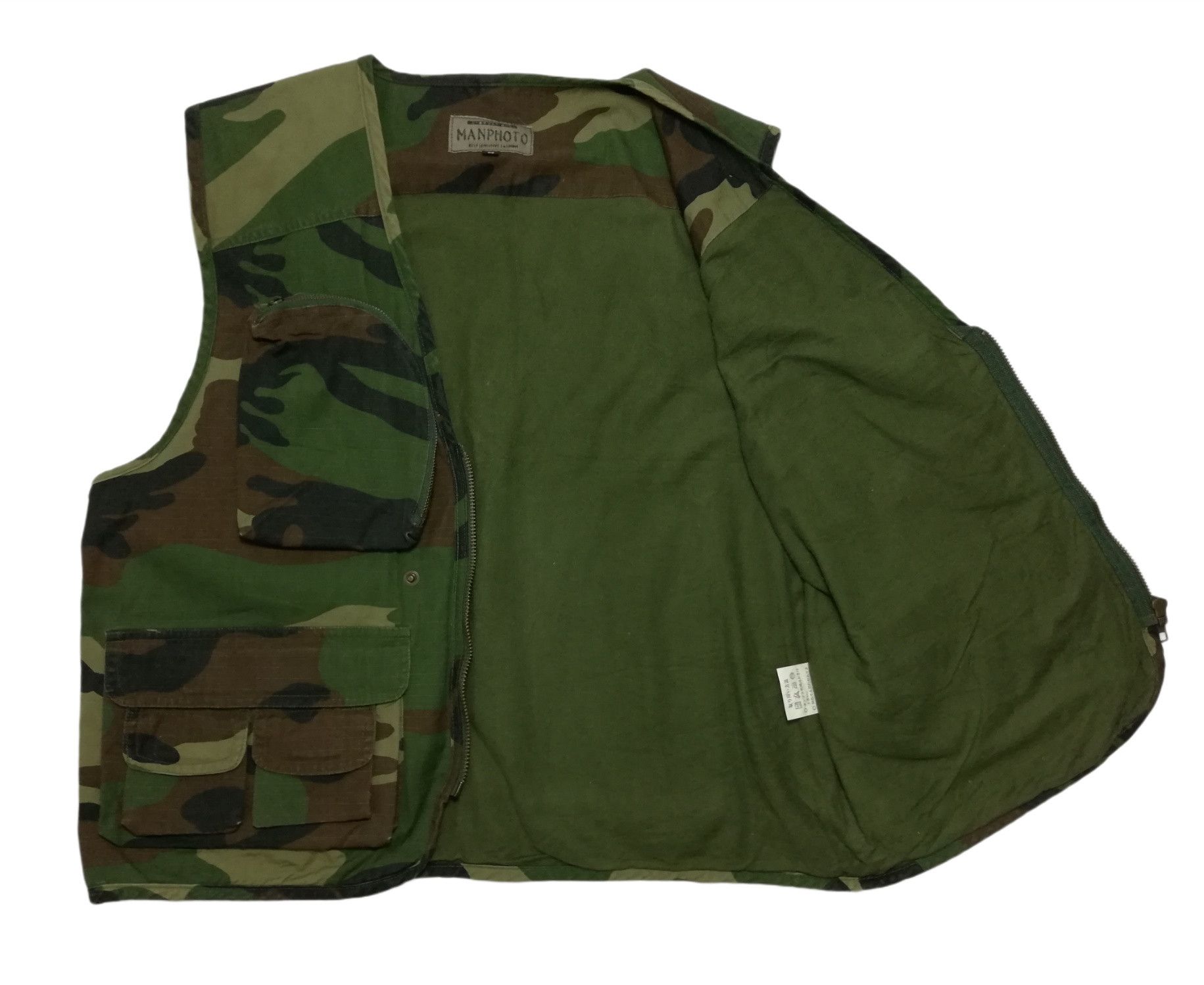 Japanese Brand 🔥GRAIL OG Manphoto Tactical Military Camo Vest Jacket🔥 Size US M / EU 48-50 / 2 - 6 Thumbnail