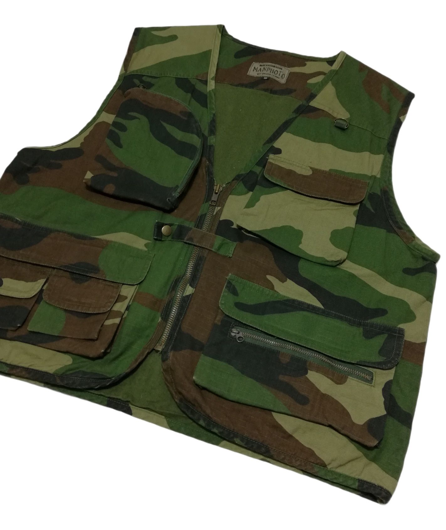 Japanese Brand 🔥GRAIL OG Manphoto Tactical Military Camo Vest Jacket🔥 Size US M / EU 48-50 / 2 - 5 Thumbnail