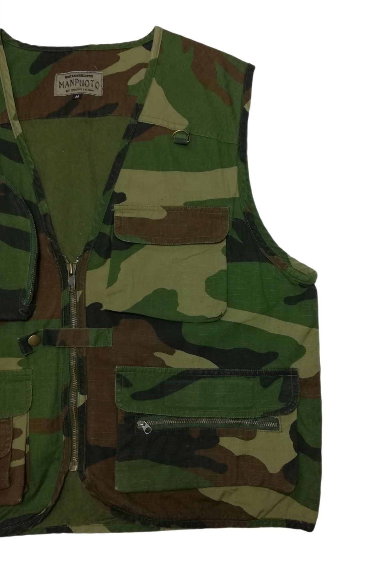 Japanese Brand 🔥GRAIL OG Manphoto Tactical Military Camo Vest Jacket🔥 Size US M / EU 48-50 / 2 - 3 Thumbnail