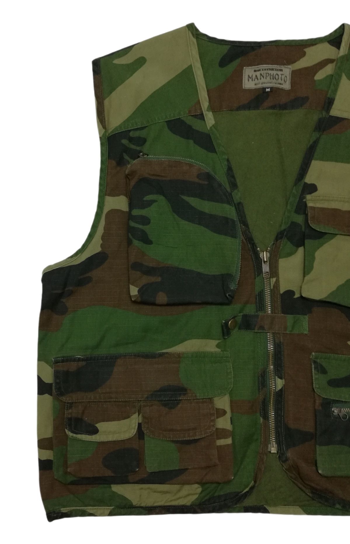 Japanese Brand 🔥GRAIL OG Manphoto Tactical Military Camo Vest Jacket🔥 Size US M / EU 48-50 / 2 - 2 Thumbnail