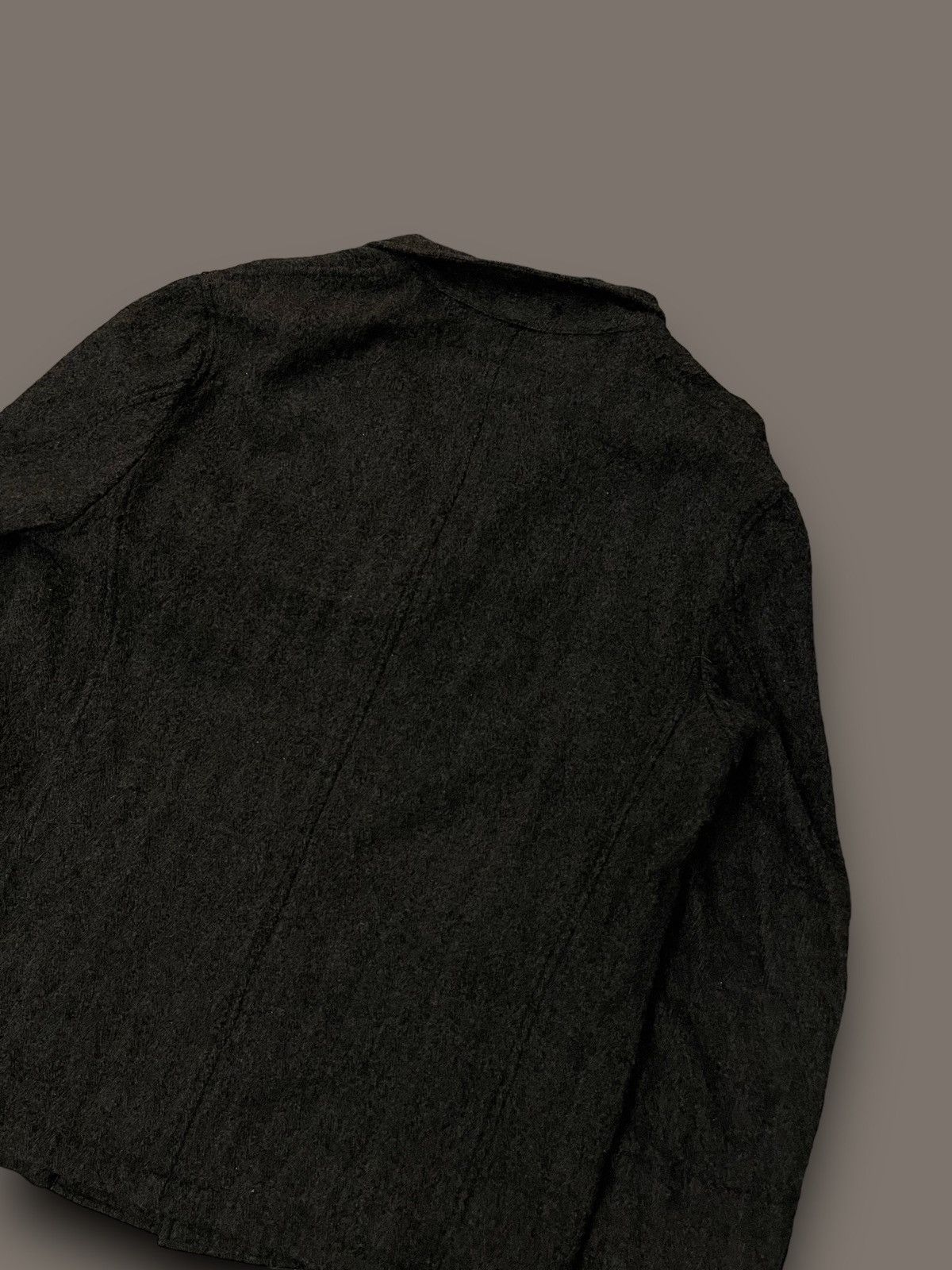 Comme des Garcons AW1998 Comme Des Garcons Home Dark Grey Swamp Wool Blazer Size US M / EU 48-50 / 2 - 8 Thumbnail