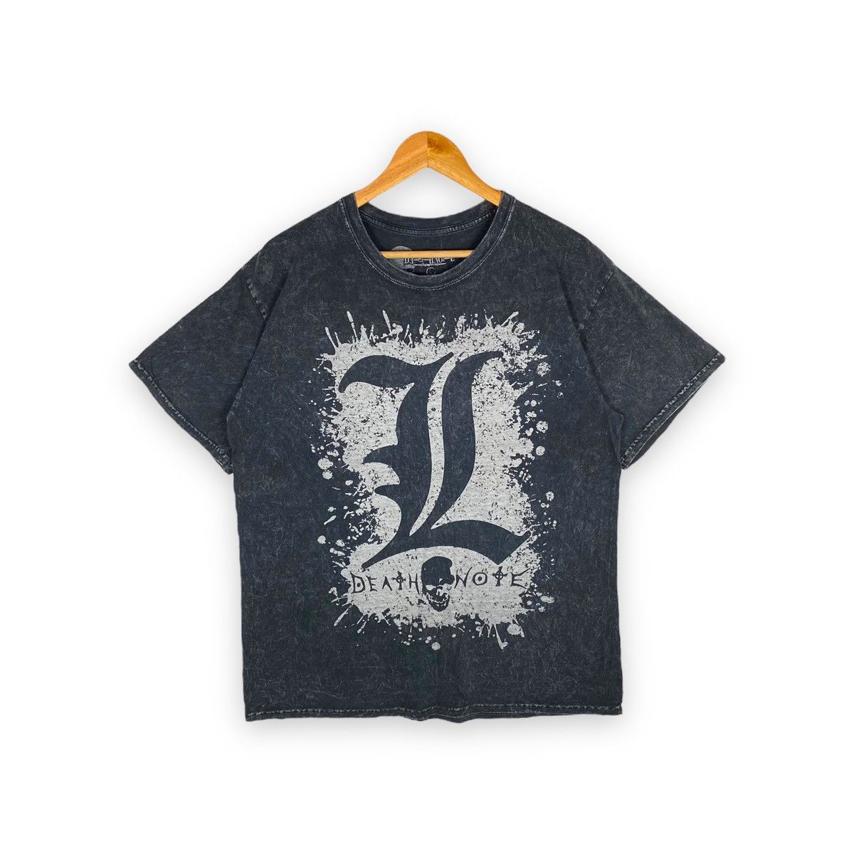 Anime × Vintage Vintage 00's DEATH NOTE Anime Manga Stonewash Style Tee Size US L / EU 52-54 / 3 - 1 Thumbnail