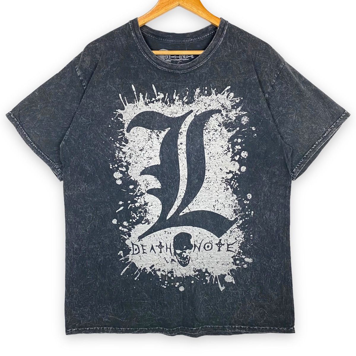 Anime × Vintage Vintage 00's DEATH NOTE Anime Manga Stonewash Style Tee Size US L / EU 52-54 / 3 - 3 Thumbnail