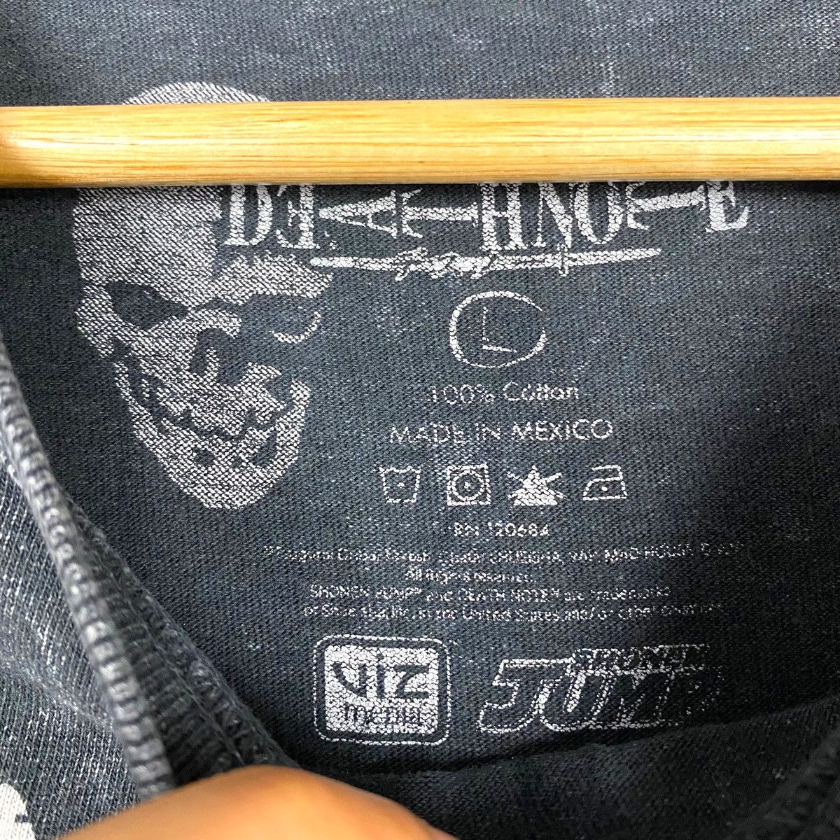 Anime × Vintage Vintage 00's DEATH NOTE Anime Manga Stonewash Style Tee Size US L / EU 52-54 / 3 - 7 Thumbnail