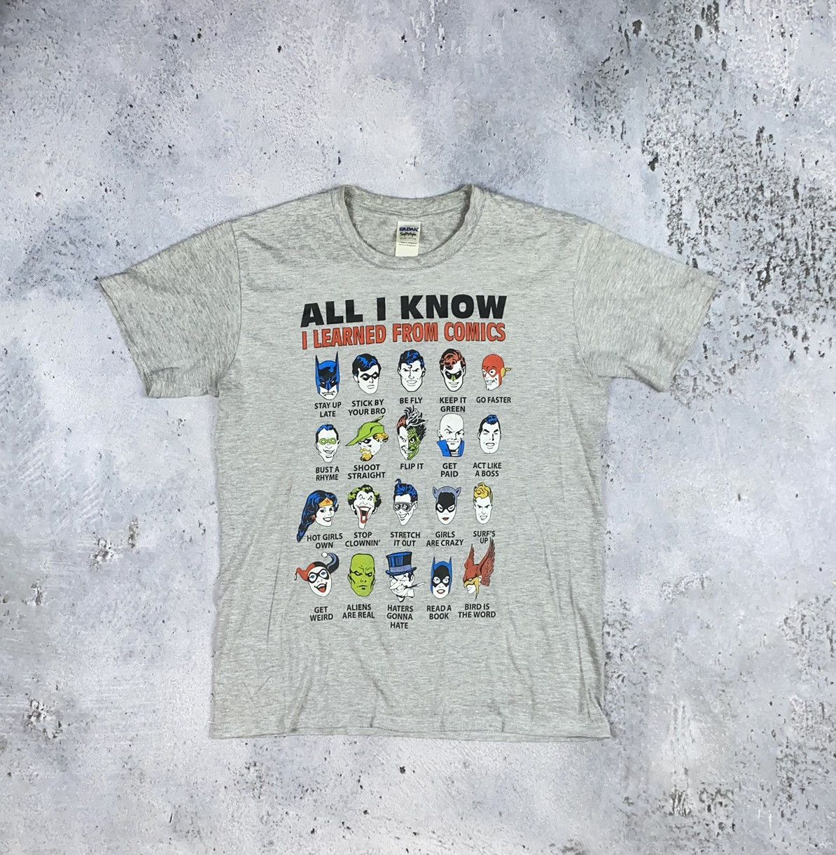 Marvel Comics Marvel Comics t shirt “ All I know I learned from comics” Size US M / EU 48-50 / 2 - 1 Thumbnail