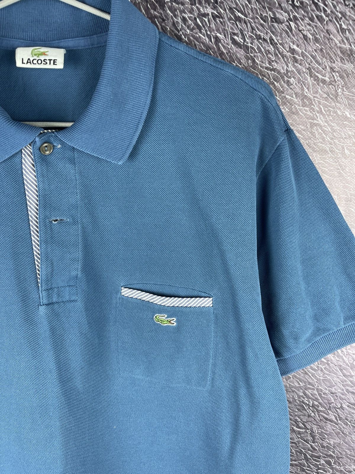 Lacoste Lacoste vintage y2k blue logo pocket polo tee Size US M / EU 48-50 / 2 - 5 Thumbnail